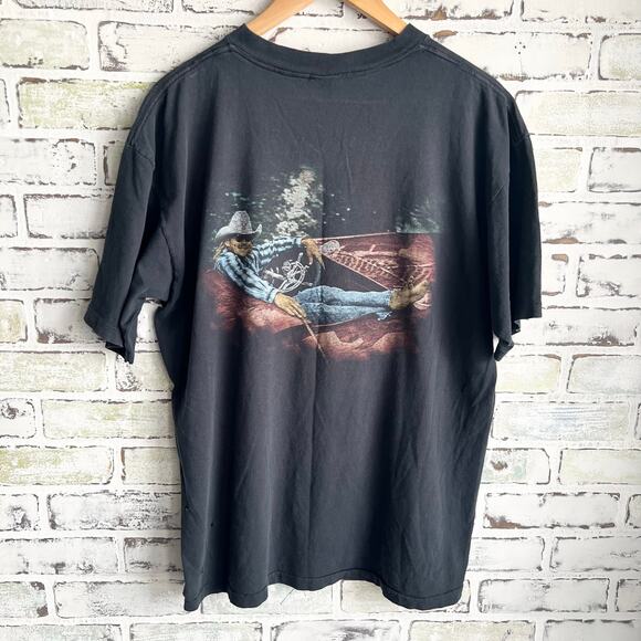 Vintage Randy Travis Fader Tour Single Stitch Shirt Size Large 21x29 - Picture 3 of 12